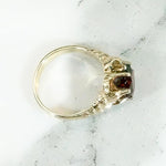 Witchy Talon-Set Garnet Victorian Ring