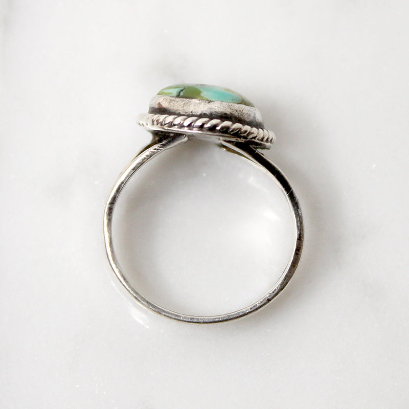 Beautiful Blue & Green Turquoise Sterling Ring