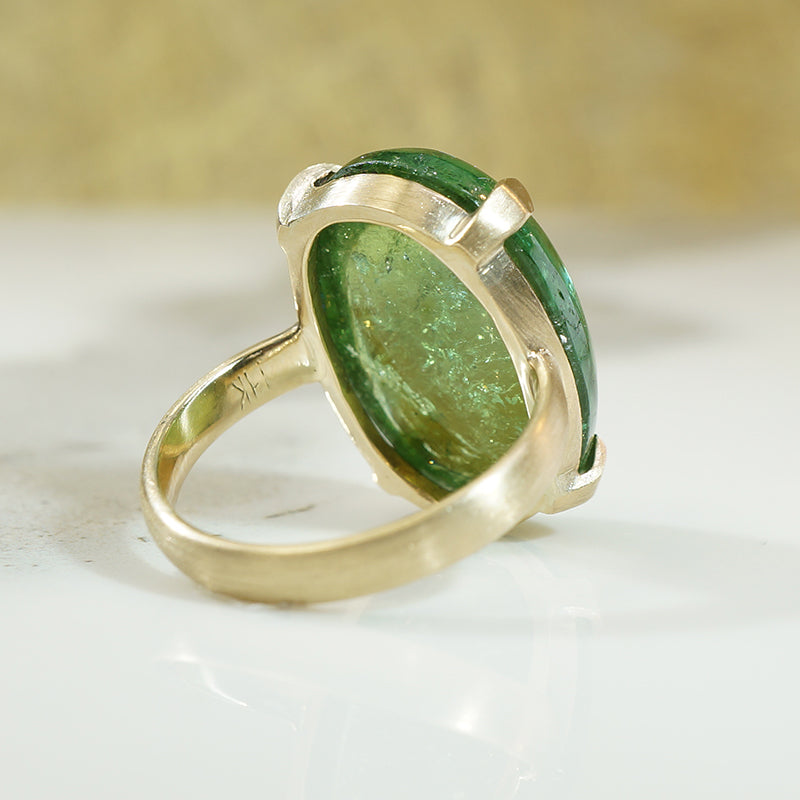 Delectable Bold Green Tourmaline Ring by 720