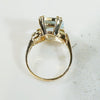 1950's Cushion Cut Aquamarine Ring