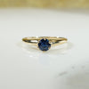 Rich Blue Sapphire Solitaire c1890