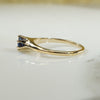 Rich Blue Sapphire Solitaire c1890