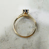 Rich Blue Sapphire Solitaire c1890