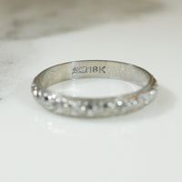 Perfectly Pretty Forget me Not White Gold Band
