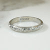 Perfectly Pretty Forget me Not White Gold Band