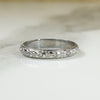 Perfectly Pretty Forget me Not White Gold Band