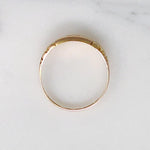 Engraved Diamond Set English 15ct Band