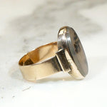 Magical Antique Picture Agate Ring