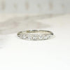 Geometric Diamond & 18k White Gold Deco Band