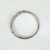 Geometric Diamond & 18k White Gold Deco Band