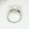 Sublime Natural Pearl in Platinum Ring