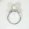 Sublime Natural Pearl in Platinum Ring