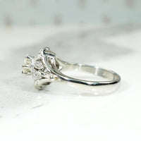 Diamond Solitaire with Ornate Late Deco Details