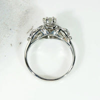 Diamond Solitaire with Ornate Late Deco Details