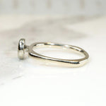 Mod Diamond Engagement Ring in White Gold