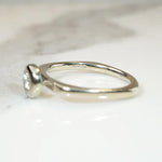 Mod Diamond Engagement Ring in White Gold