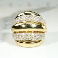 Biggest Boldest 18k Gold & Diamond Pavé Band