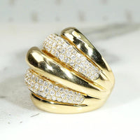 Biggest Boldest 18k Gold & Diamond Pavé Band