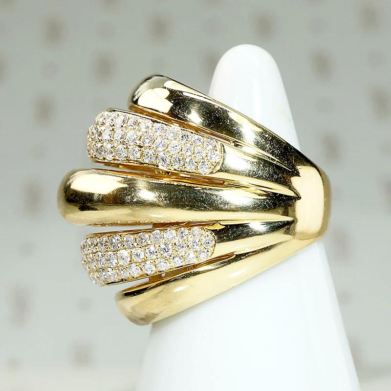 Biggest Boldest 18k Gold & Diamond Pavé Band