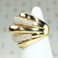 Biggest Boldest 18k Gold & Diamond Pavé Band