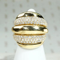 Biggest Boldest 18k Gold & Diamond Pavé Band