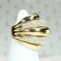 Biggest Boldest 18k Gold & Diamond Pavé Band