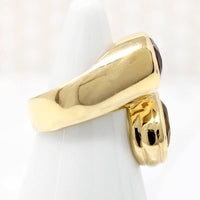 Dynamic Amethyst & Citrine Statement Ring