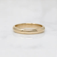 Sweet & Substantial Size 5 Gold Wedding Band