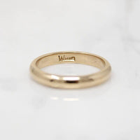 Sweet & Substantial Size 5 Gold Wedding Band