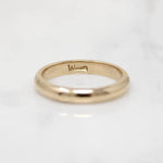 Sweet & Substantial Size 5 Gold Wedding Band