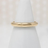 Sweet & Substantial Size 5 Gold Wedding Band