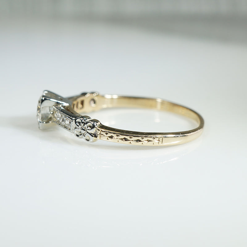 Delightfully Romantic 1930's Diamond Engagement Ring