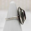 Classic Art Deco Amethyst & Marcasite Ring