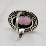 Classic Art Deco Amethyst & Marcasite Ring