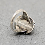 Cosmic Coppery Goldstone in Sterling Ring
