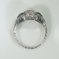 Edwardian Platinum Diamond and Sapphire Beauty