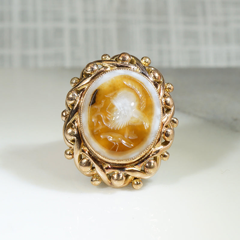 Antique Hardstone Intaglio Ring