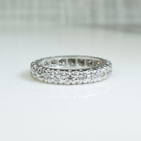 Mid Century Diamond & Platinum Eternity Band