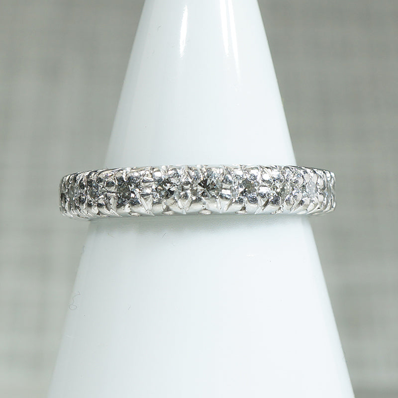 Mid Century Diamond & Platinum Eternity Band