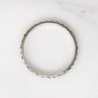 Uncas Orange Blossom Silver Wedding Band