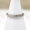 Uncas Orange Blossom Silver Wedding BandUncas Orange Blossom Silver Wedding Band