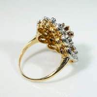Breathtaking Belle Époque Ruby & Diamond Statement Ring
