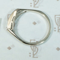Crisp Seven Diamond & White Gold Wedding Band