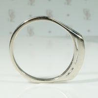 Crisp Seven Diamond & White Gold Wedding Band