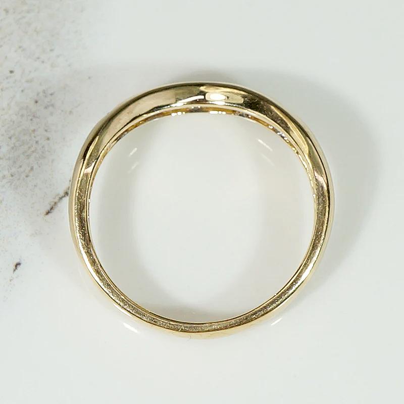 Gold & Diamond Contoured Nesting Band