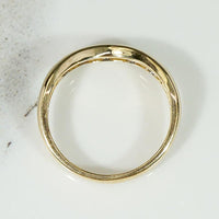 Gold & Diamond Contoured Nesting Band