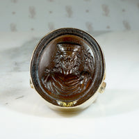Renaissance Man & Archangel Micheal Intaglio Ring