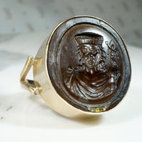 Renaissance Man & Archangel Micheal Intaglio Ring
