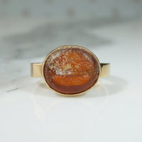 Ancient Chariot Intaglio in Vintage 18k Ring