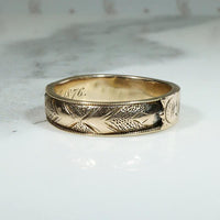 Sept. 1st 1876 Memorial Band with Hidden Hair Compartments